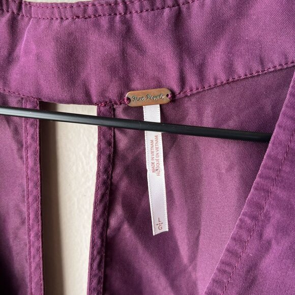 Free People Purple Simply Days V-neck Top - Picture 8 of 12